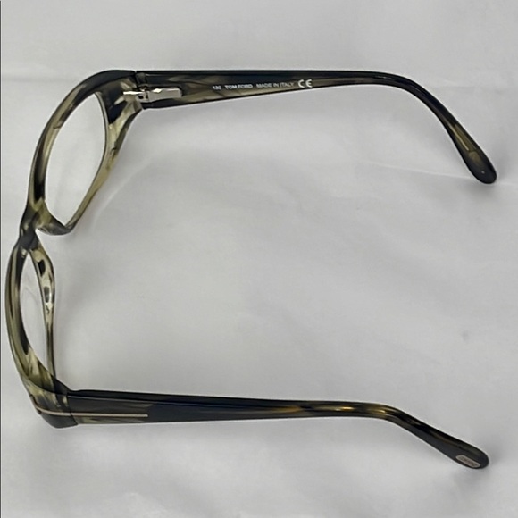 Tom Ford Women's Black/Brown and Green Tortoise Eyeglasses - Picture 4 of 8